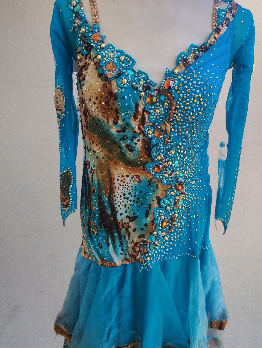 Everything Ballroom Turquoise Rhythm/Latin Ballroom Dress
